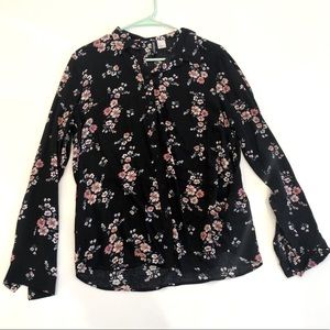 Floral button down shirt